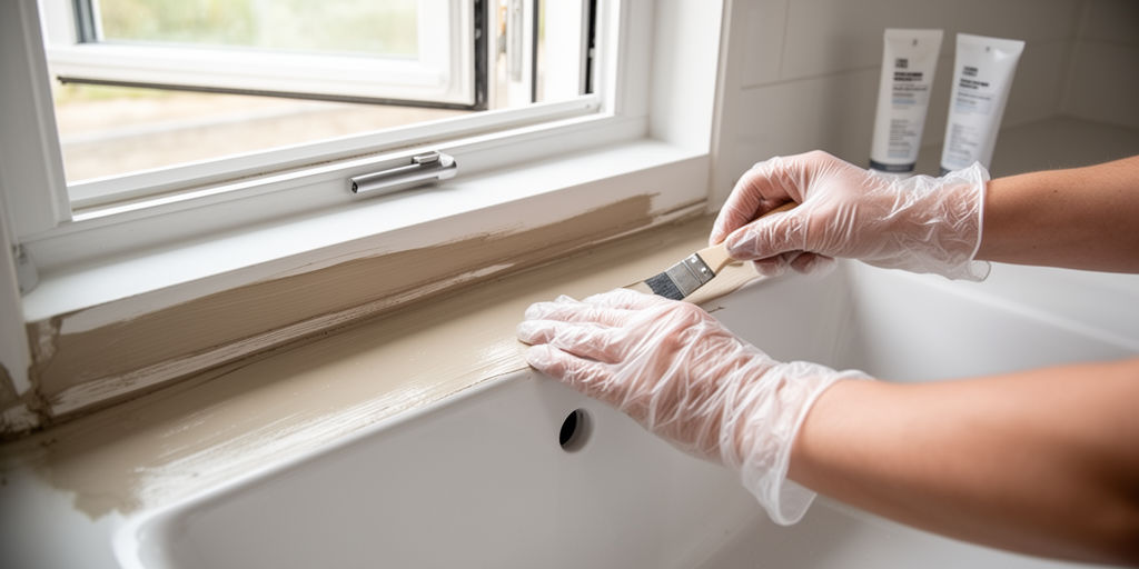 Аккуратное нанесение герметика в ванной