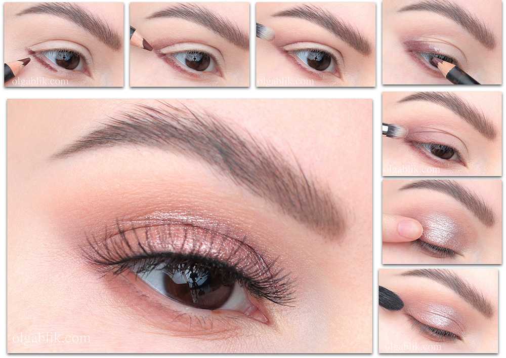 Нюдовый макияж для карих глаз: цвета и оттенки
