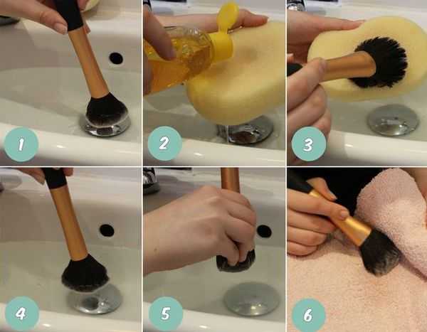 Как мыть кисти для макияжа: как очистить спонж для тонального крема, как правильно почистить косметические кисти