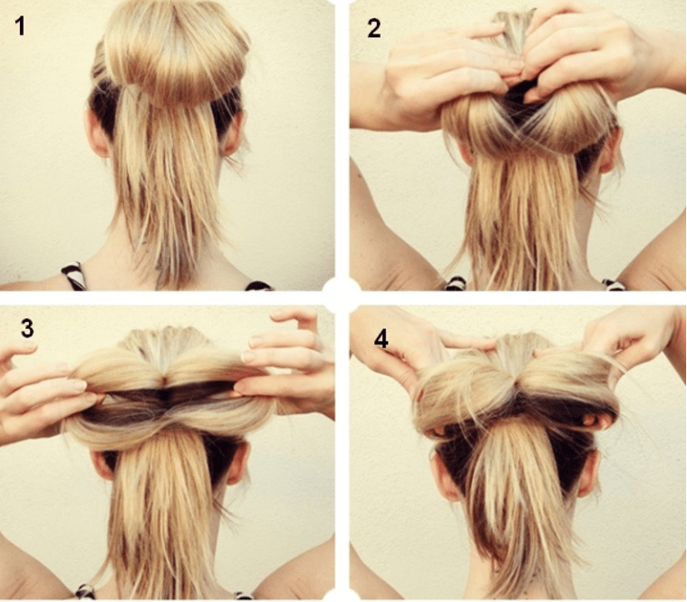 Как сделать прическу бантик из волос пошаговая фото инструкция - уход за волосами