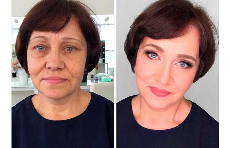 Возрастной макияж (41 фото): антивозрастной омолаживающий лифтинг, make-up пошагово для пожилых женщин