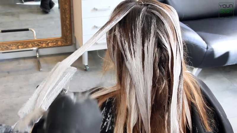 Окрашивание балаяж на русые волосы фото