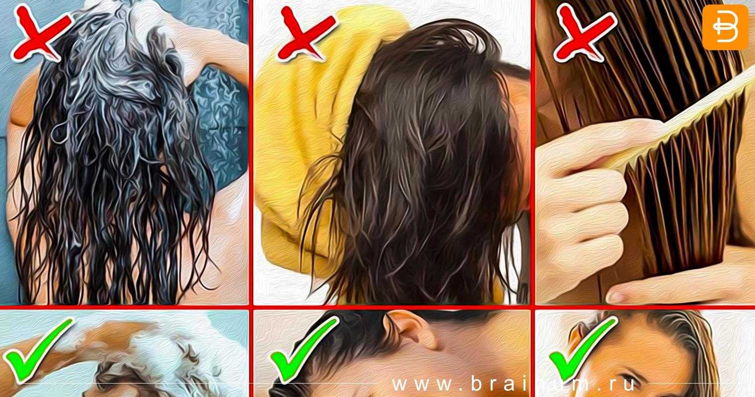 Как правильно мыть волосы на голове
