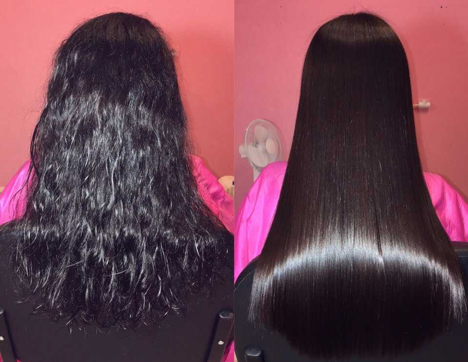 Кератиновое выпрямление волос: фото до и после процедуры, сколько стоит и как правильно делать
