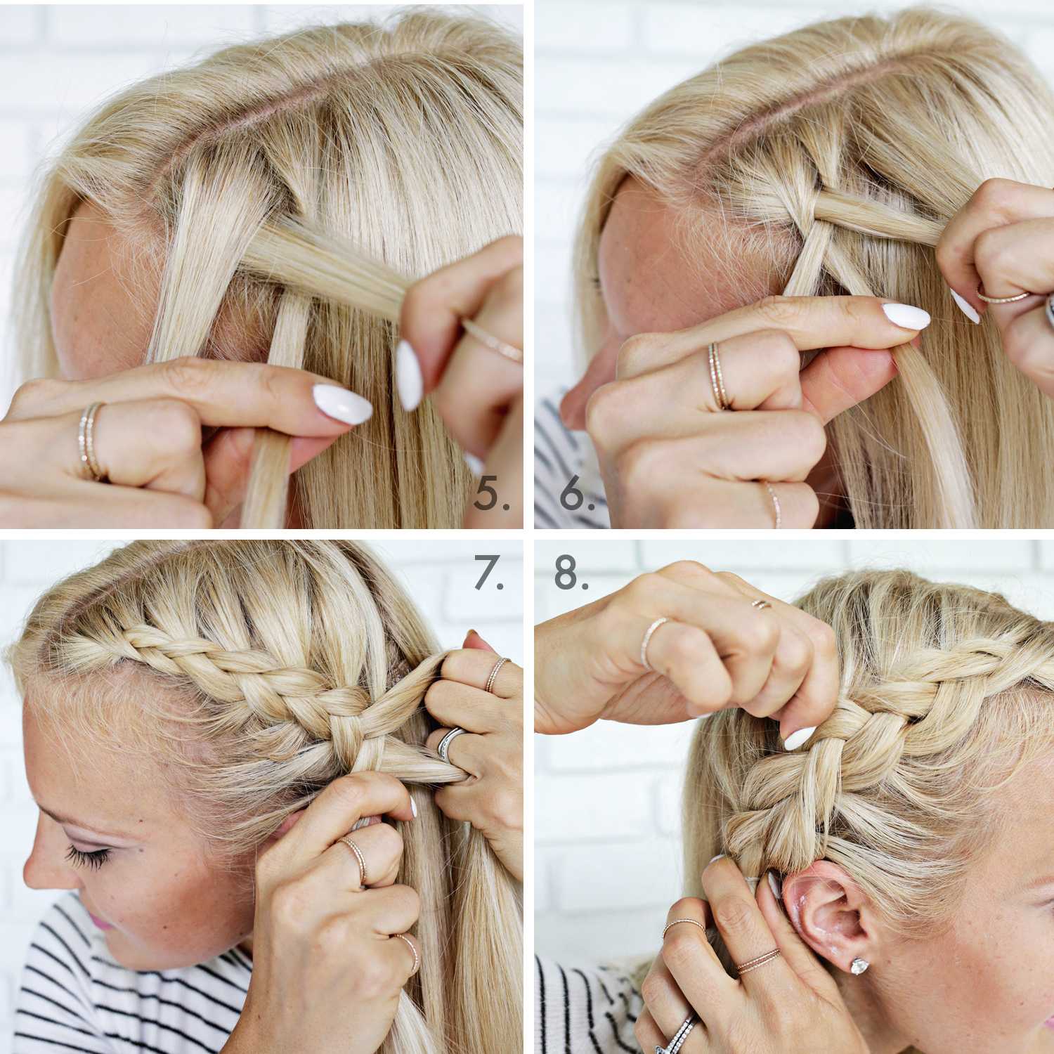 Плетение кос - простые идеи для заплетенных причесок - схемы, фото и видео