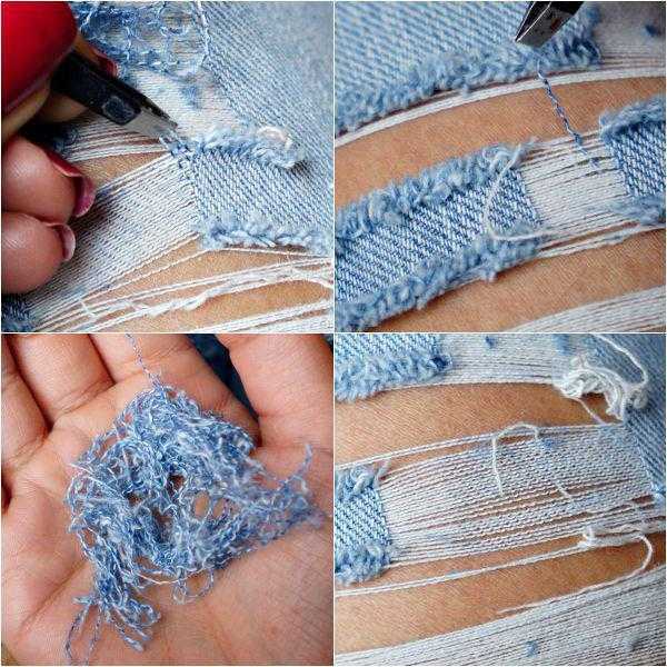 Как делают потертости на джинсах, самые простые методы