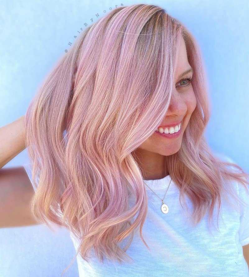 Разнообразие оттенков розового цвета волос