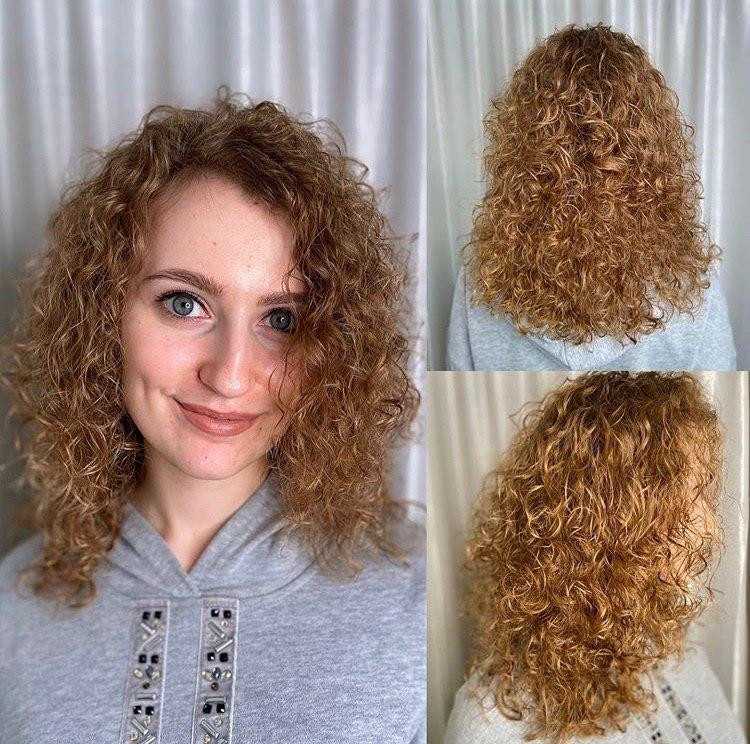 Японская химическая завивка фото до и после на средние волосы