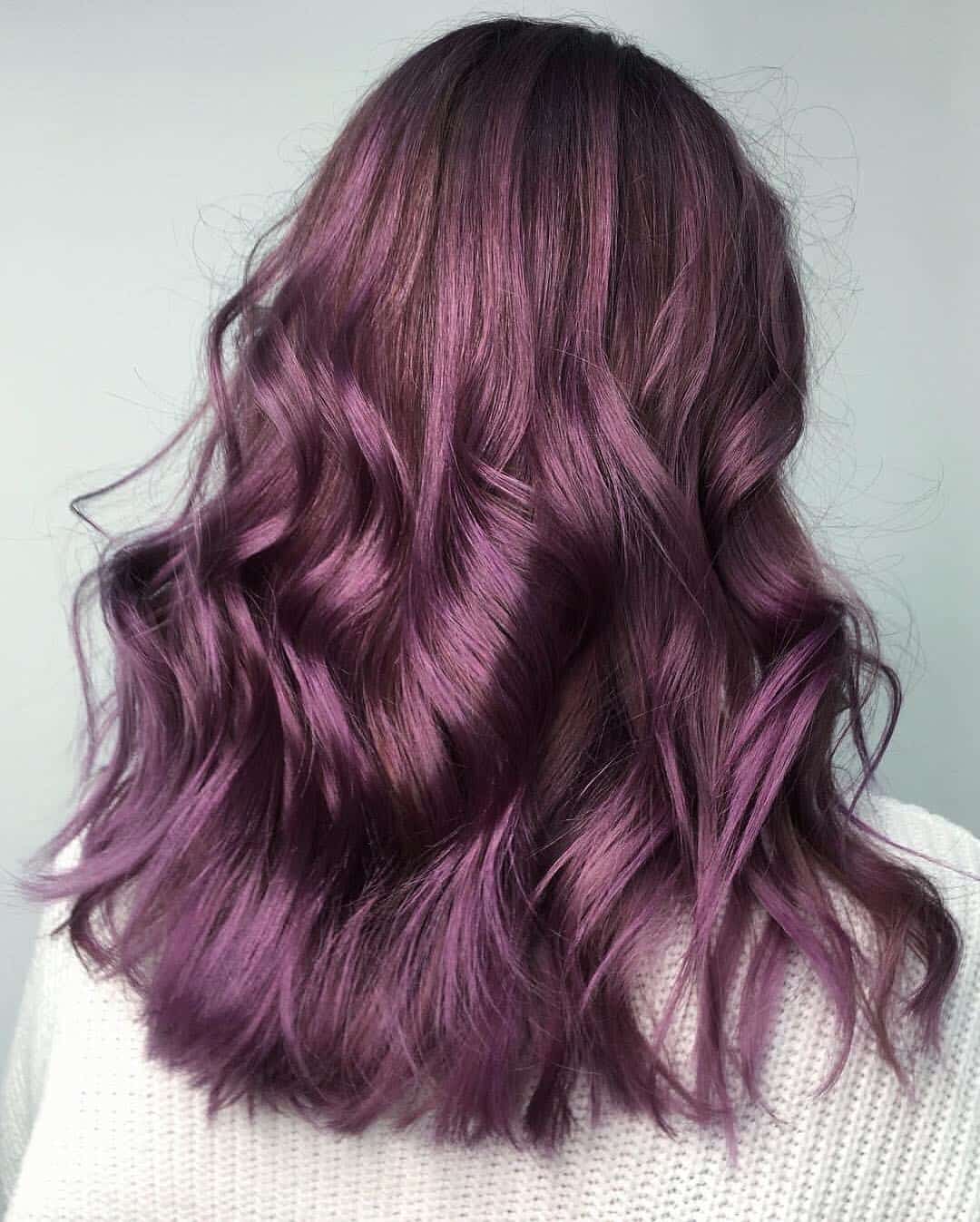 Фиолетовые волосы: 68 фото и идей окрашивания