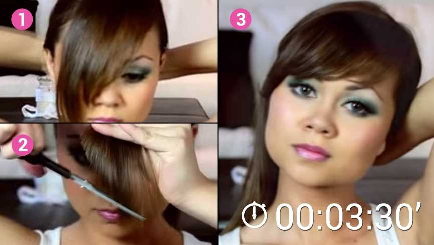 Как подстричь косую челку самостоятельно: пошаговая инструкция
