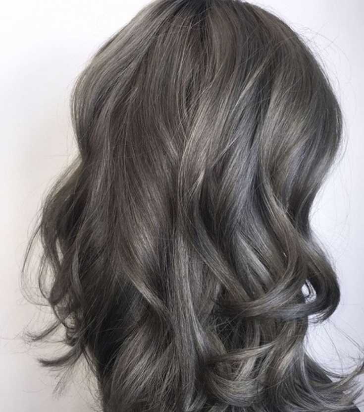 Цвет волос коричневый с пепельным оттенком фото