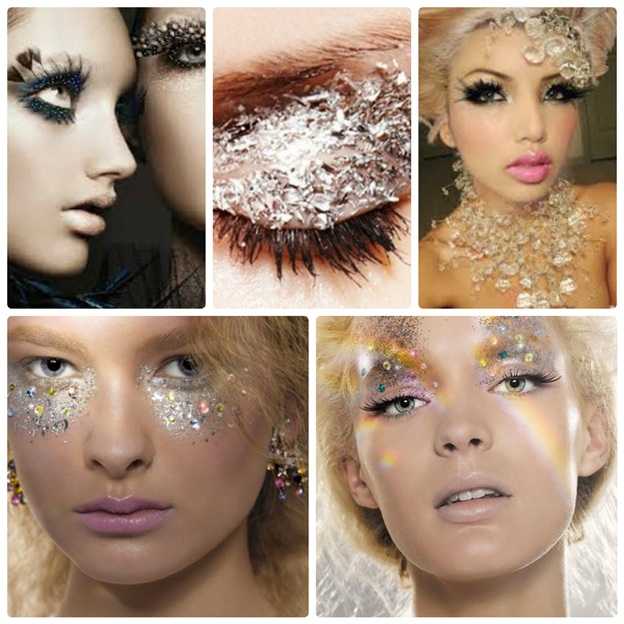Блестящий макияж: техника нанесения, секреты макияжа