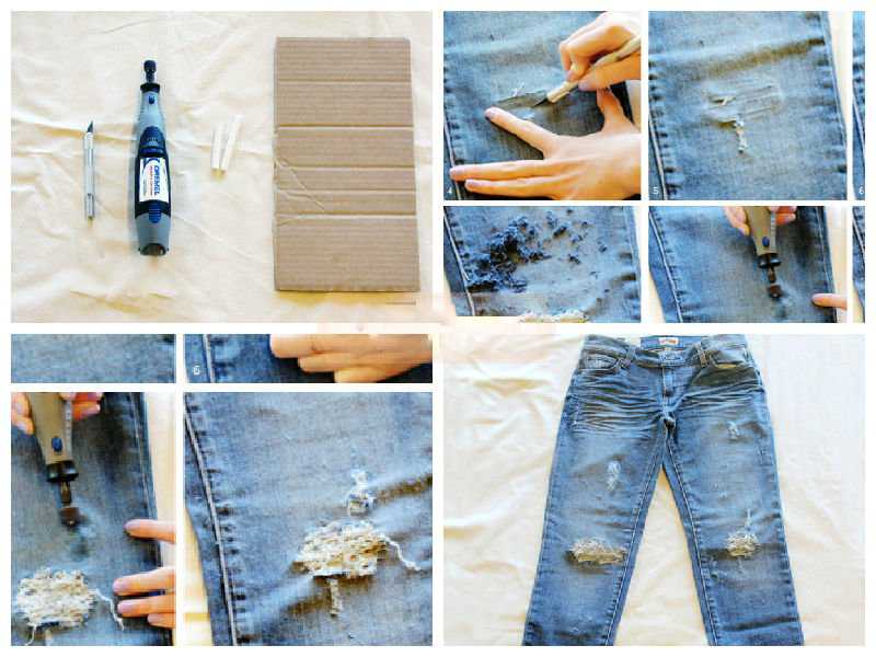 Потертые джинсы с эффектом старины, выцветшие, с красивой текстурой – это вожделение для каждой модницы А как сделать потертости на джинсах своими руками