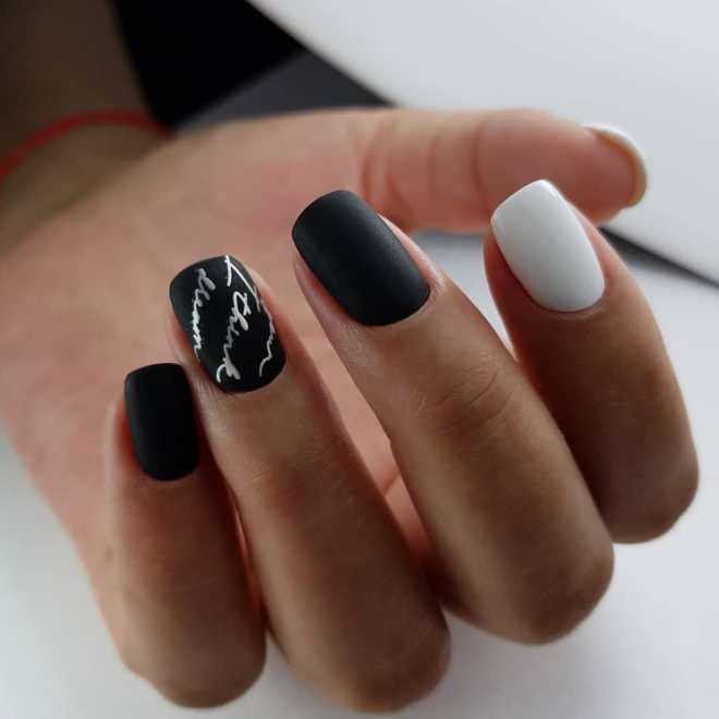 Черный маникюр 2021: актуальные фото новинки модного дизайна ногтей