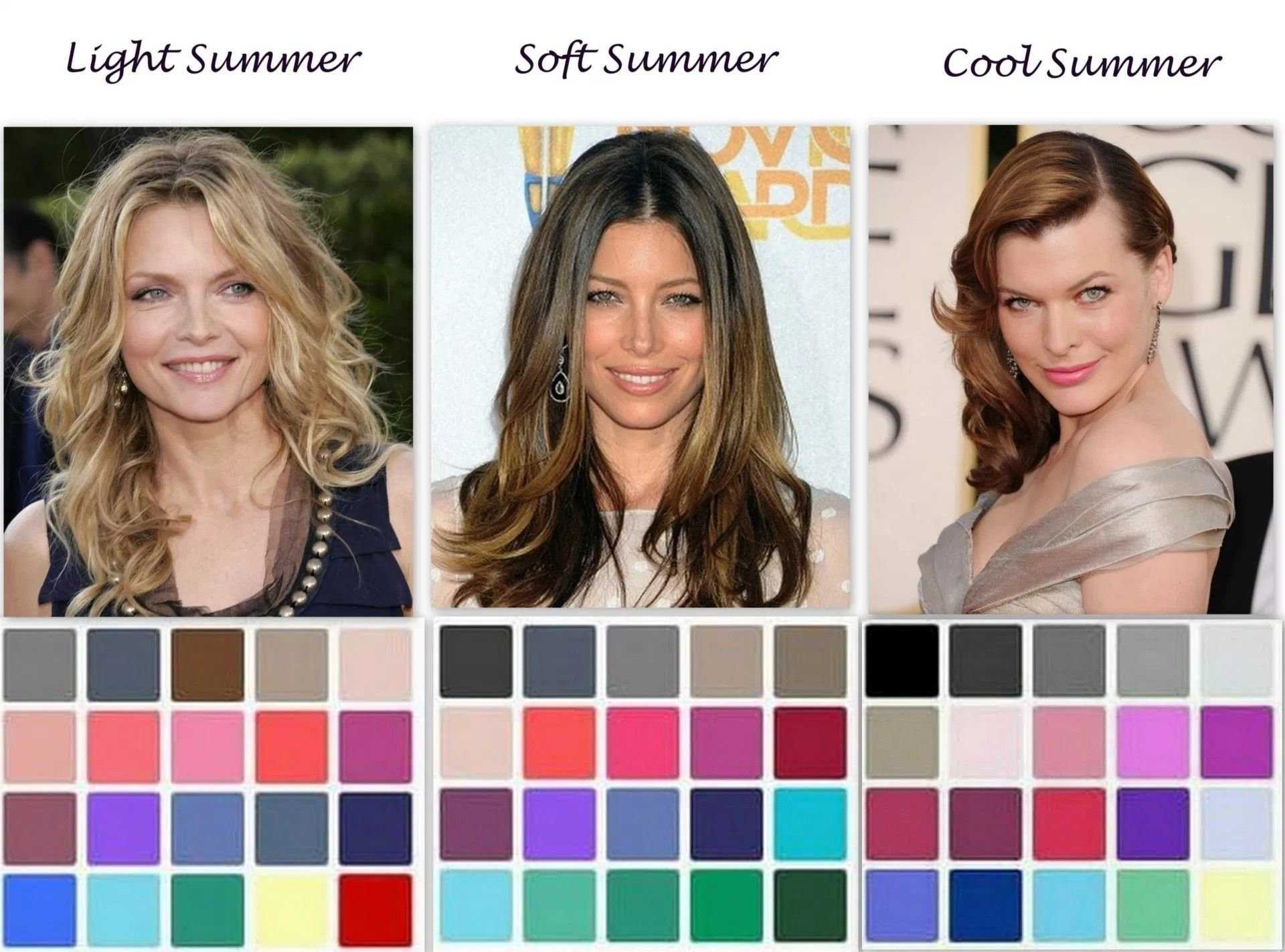 Цветотип лето: какие цвета, макияж, цвет волос подойдет