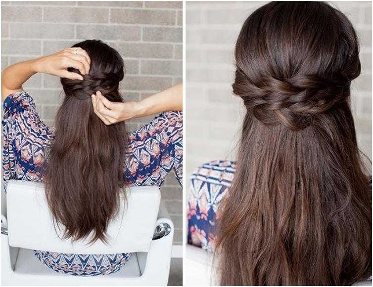 Как сделать прическу с гребнем на длинных волосах