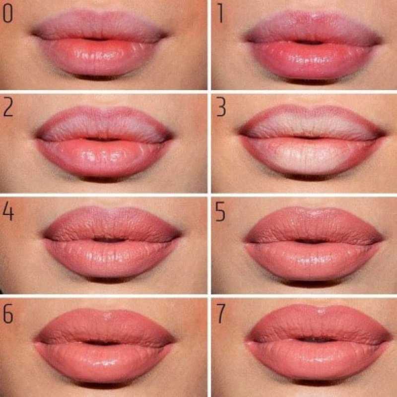 Как правильно сделать макияж губ