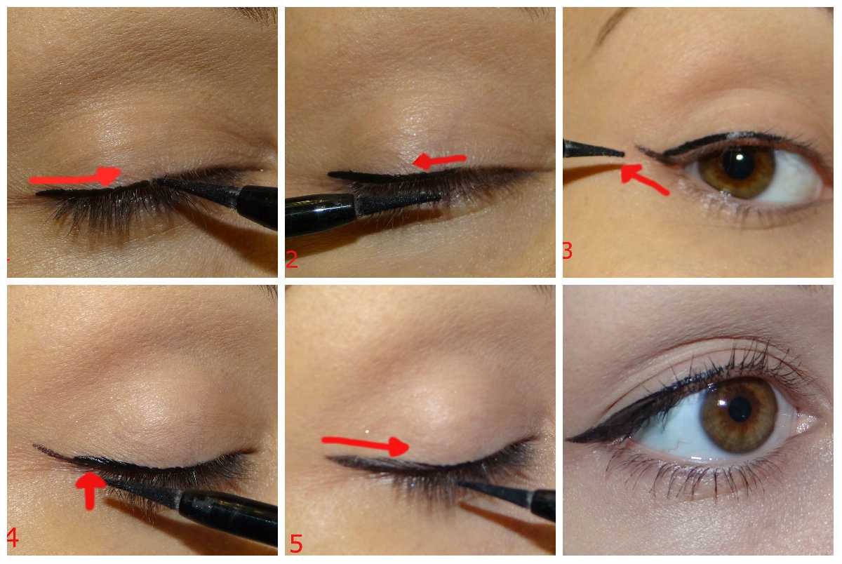 Поэтапный макияж со стрелками, основные техники, видео, коррекция формы глаз, как избежать ошибок