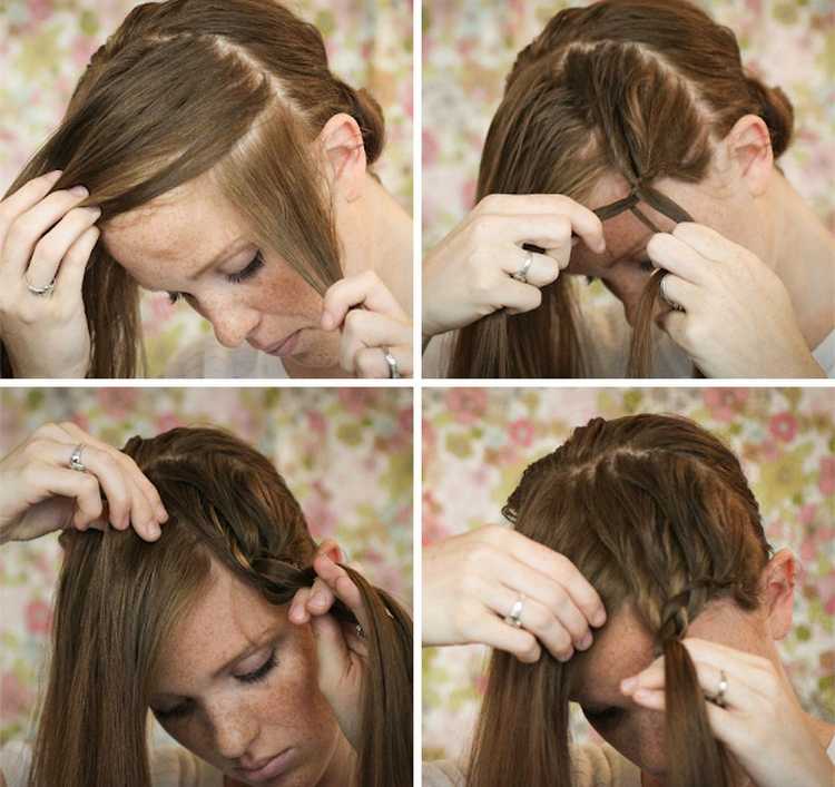 Как заплести волосы на носу